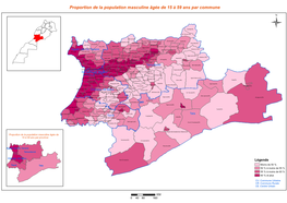Proportion De La Population Masculine Âgée De 15 À 59 Ans Par Commune Ü Toubkal(CR)