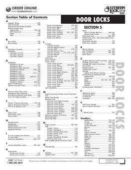 DOOR LOCKS ADA Turnknob