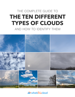 The Ten Different Types of Clouds