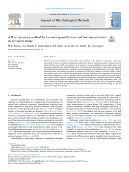 Journal of Microbiological Methods a Flow Cytometry Method for Bacterial