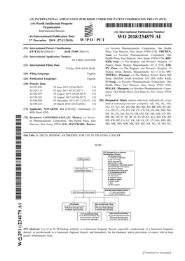 WO 2018/234879 Al 27 December 2018 (27.12.2018) W !P O PCT