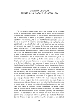 Pdf Oliverio Girondo Frente a La Nada Y Lo Absoluto / Olga Orozco Leer Obra