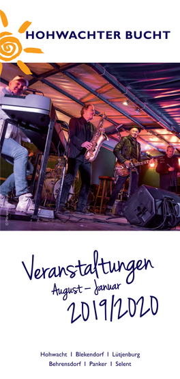 Veranstaltungenaugust – Januar 2019/2020