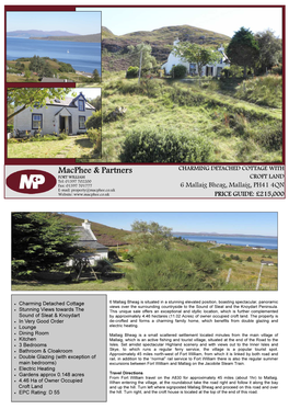 6 Mallaig Bheag, Mallaig, PH41 4QN 4QN PH41 Mallaig, Bheag, Mallaig 6 Fax: 01397 701777 701777 01397 Fax