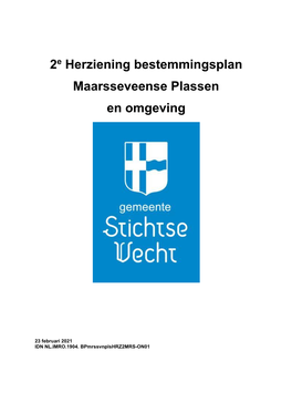 2E Herziening Bestemmingsplan Maarsseveense Plassen En Omgeving