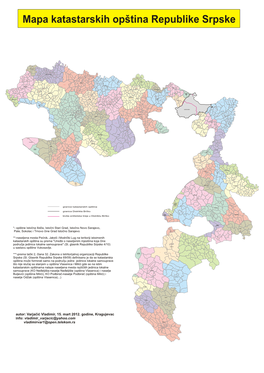 Mapa Katastarskih Opština Republike Srpske