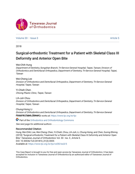 Surgical-Orthodontic Treatment for a Patient with Skeletal Class III Deformity and Anterior Open Bite