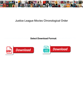 Justice League Movies Chronological Order