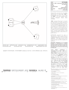 FB02 Press 4To Prospectus Promo Sheet (2006)