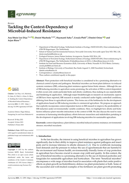 Tackling the Context-Dependency of Microbial-Induced Resistance