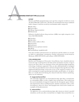 Aabcde System (Adverse Events of Type A, B, C, D, E)