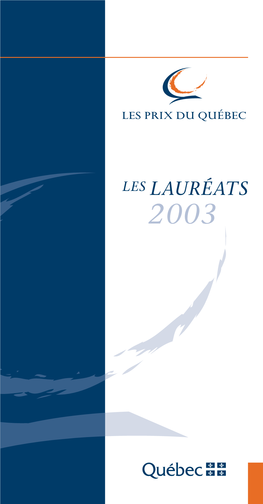 Lauréats 2003