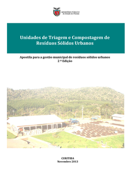 Unidades De Triagem E Compostagem De Resíduos Sólidos Urbanos