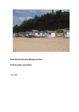 North Norfolk Shoreline Management Plan Draft for Public