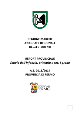 Report Provincia Di Fermo