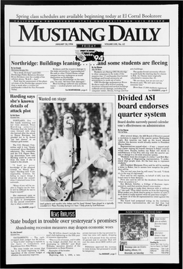 Mustang Daily, January 28, 1994