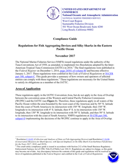 Regulations for Fish Aggregating Devices and Silky Sharks in the Eastern Pacific Ocean