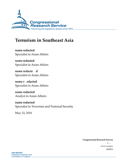 Terrorism in Southeast Asia