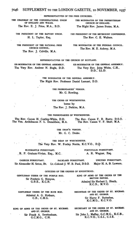 7046 Supplement to the London Gazette, 10 November, 1937