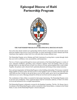Episcopal Diocese of Haiti Partnership Program
