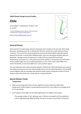 General Climate Recent Climate Trends