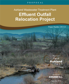 Ashland Wastewater Treatment Plant Effluent Outfall Relocation Project