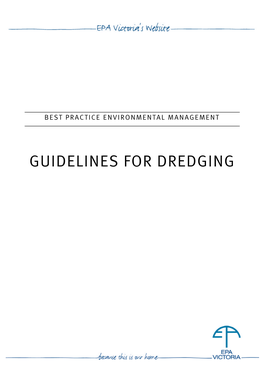 Guidelines for Dredging Best Practice Environmental Management