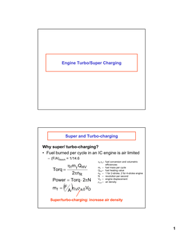 Internal Combustion Engines, Lecture 20 Turbocharging