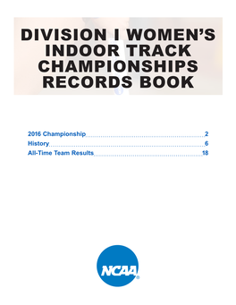 Division I Women's Indoor Track Championships