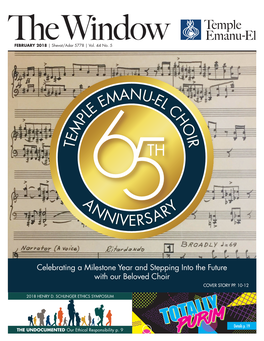 Tem Ple Emanu-El Cho Ir Anniversary