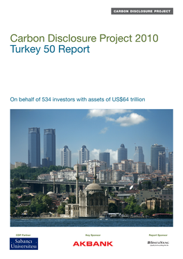 Carbon Disclosure Project 2010 Turkey 50 Report