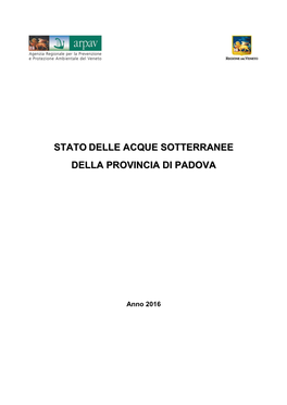 Stato Delle Acque Sotterranee Della Provincia Di Padova