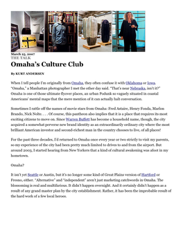 Omaha's Culture Club