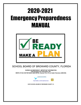 2020-2021 Emergency Preparedness MANUAL