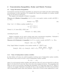 4 Concentration Inequalities, Scalar and Matrix Versions