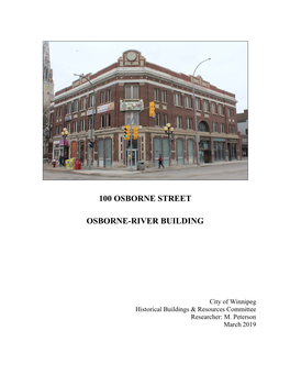 100 Osborne Street Osborne-River Building