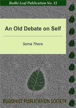 BL013: an Old Debate on Self