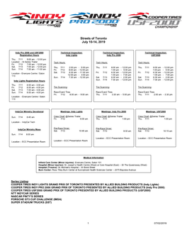 2019 Toronto Schedule V2