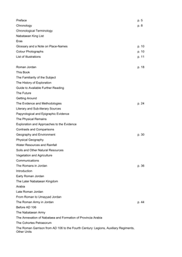 Table of Contents Provided by Blackwell's Book Services and R.R