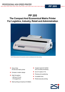 Datasheet PSI PP