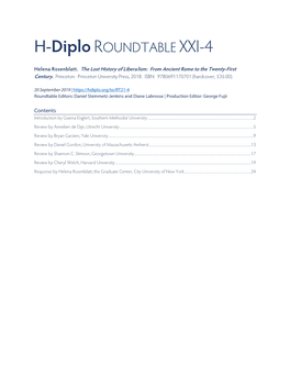 H-Diplo ROUNDTABLE XXI-4