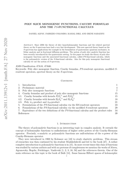 Poly Slice Monogenic Functions, Cauchy Formulas and the PS