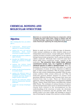 Chemical Bonding and Molecular Structure