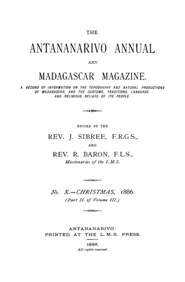 Antananarivo Annual