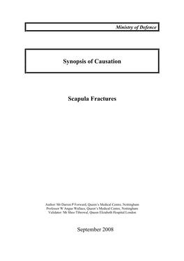 Scapula Fractures