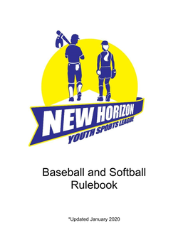 Baseball and Softball Rulebook