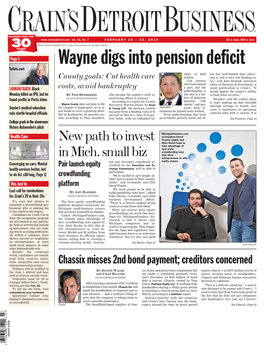 Wayne Digs Into Pension Deficit