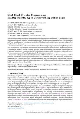 Steel: Proof-Oriented Programming in a Dependently Typed Concurrent Separation Logic