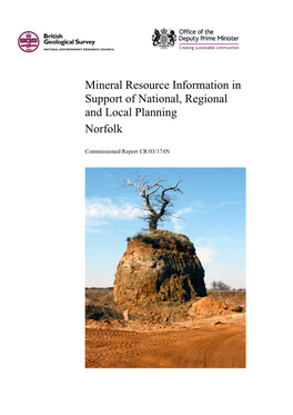 Mineral Resource Information in Support of National, Regional and Local Planning