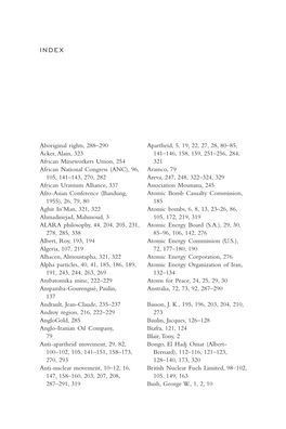 Being Nuclear: Africans and the Global Uranium Trade